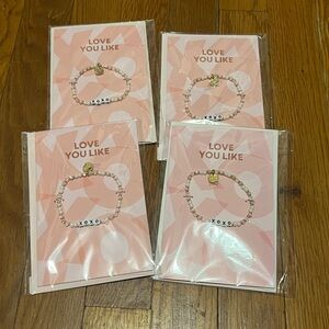 Little Words Project—Pink Beaded XOXO Bracelets